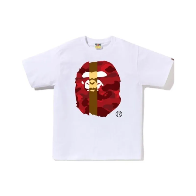 A BATHING APE Color Camo Transform Big Ape Head Tee-0