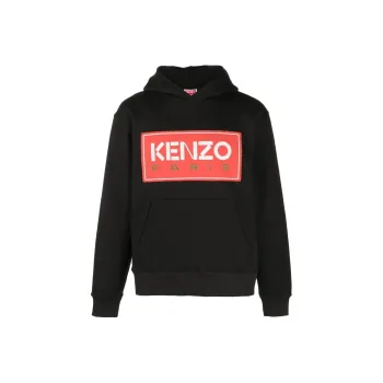 KENZO Logo Patch Long Sleeved Hoodie