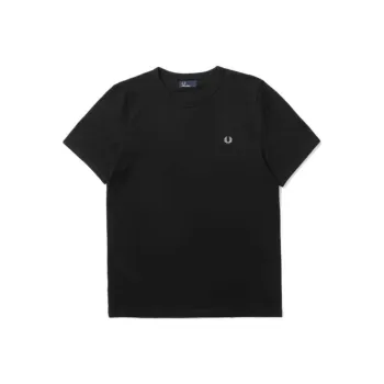FRED PERRY Logo embroidered Cotton T shirt