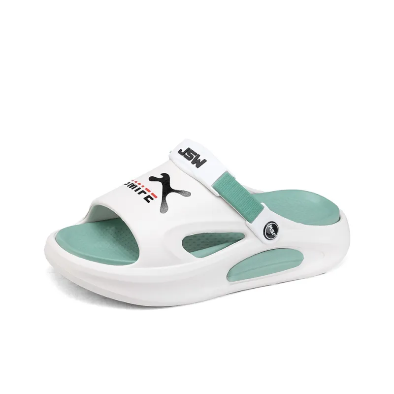 JEANSWEST New National Innovation Unique Black White Color Scheme Beach Sandals Men's-16