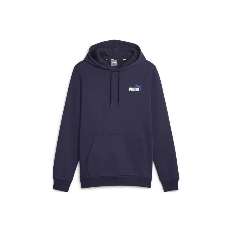 PUMA ESS+ 2 COL SMALL LOGO HOODIE FL Sweatshirt Men's Ocean Blue-0
