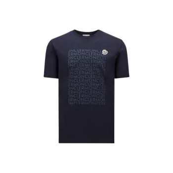 Moncler Logo Printed Crewneck T Shirt