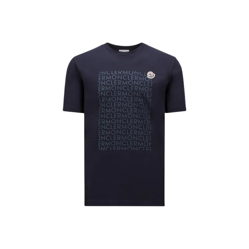 Moncler Logo Printed Crewneck T Shirt-0