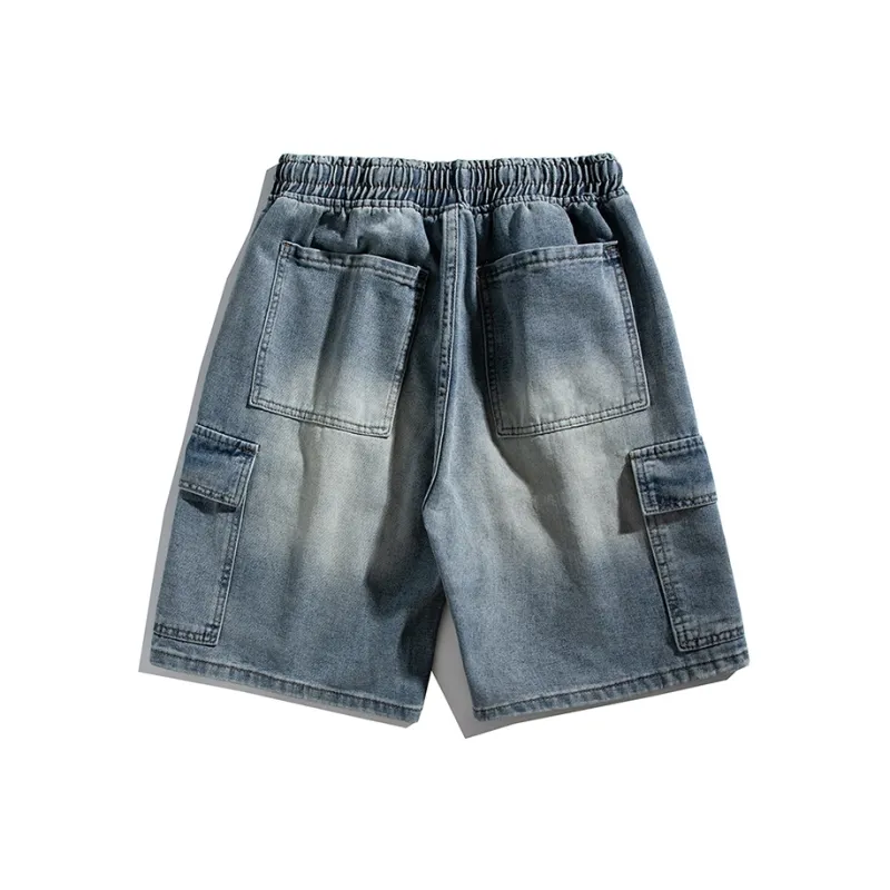 BENGEN Denim Shorts Unisex-1