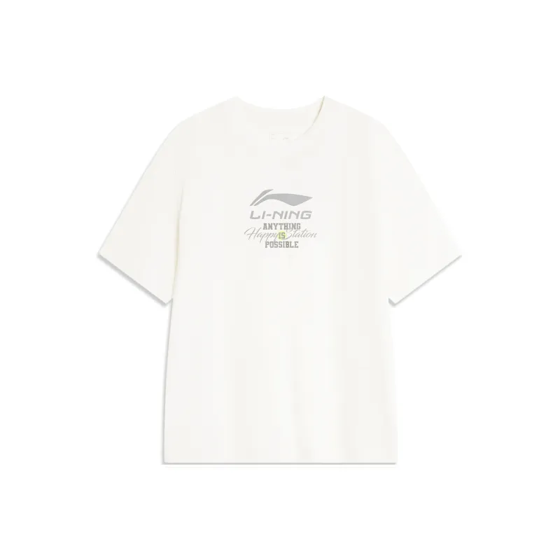 LINING Sports Life Collection T Shirts Men Ivory-0