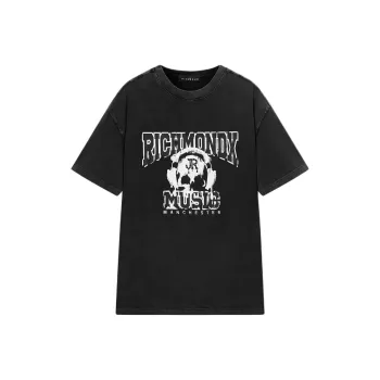 JOHN RICHMOND SS25 T Shirt Men's Black Gray