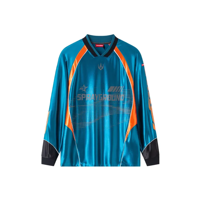 SPRAYGROUND Long Sleeved V Neck T Shirt Unisex-5