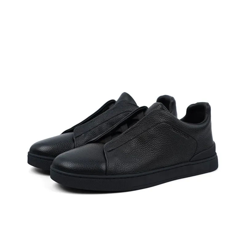 ENRICO COVERI Low Top Skateboard Shoes Men's Black-2