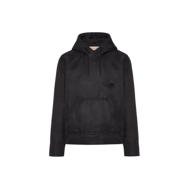 Valentino Stud Detailed Drawstring Hoodie-0