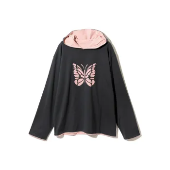 Needles Sweatshirts Unisex Pink Black