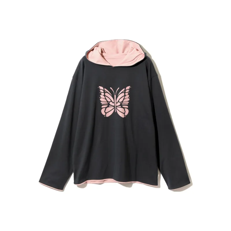 Needles Sweatshirts Unisex Pink Black-0