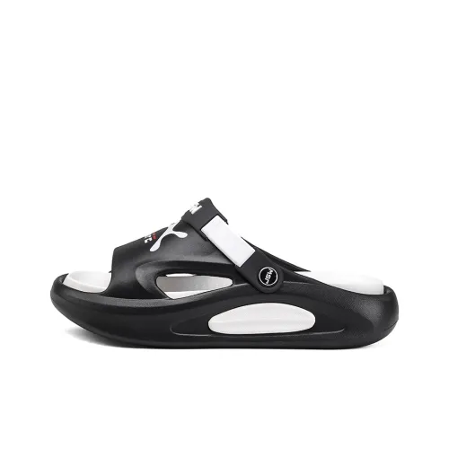 JEANSWEST New National Innovation Unique Black White Color Scheme Beach Sandals Men's