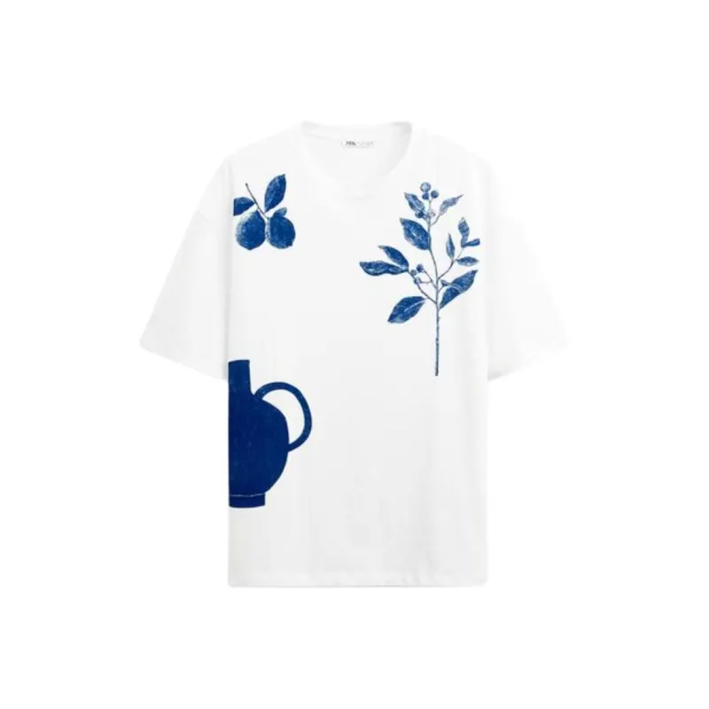 ZARA T-Shirts Men White-0