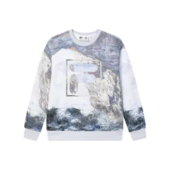 FILA X THE MET Co branded Series Sweatshirt Men's All Over Print
