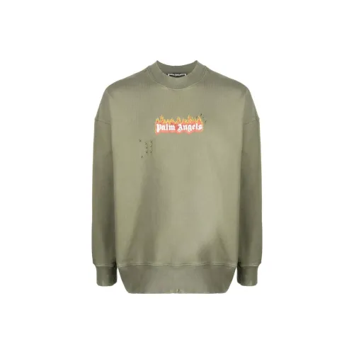 PALM ANGELS Burning Logo Sweatshirt
