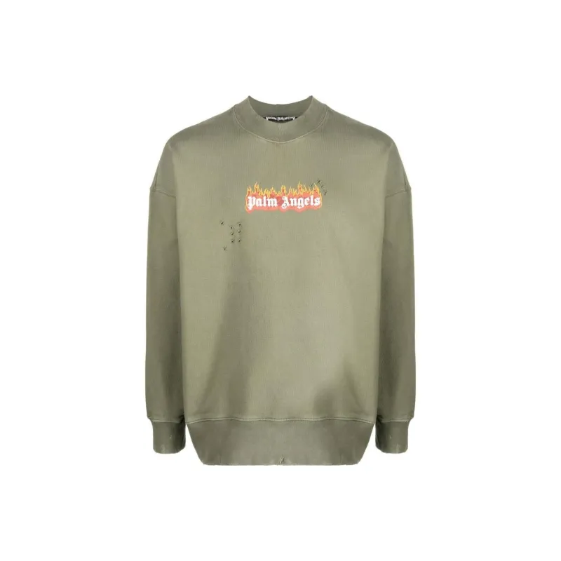 PALM ANGELS Burning Logo Sweatshirt-0