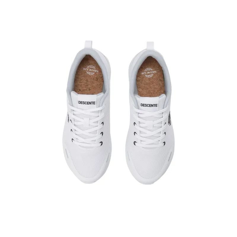 DESCENTE Day Lite Anti Slip Wear Resistant Low Top Casual Shoes Unisex White-4