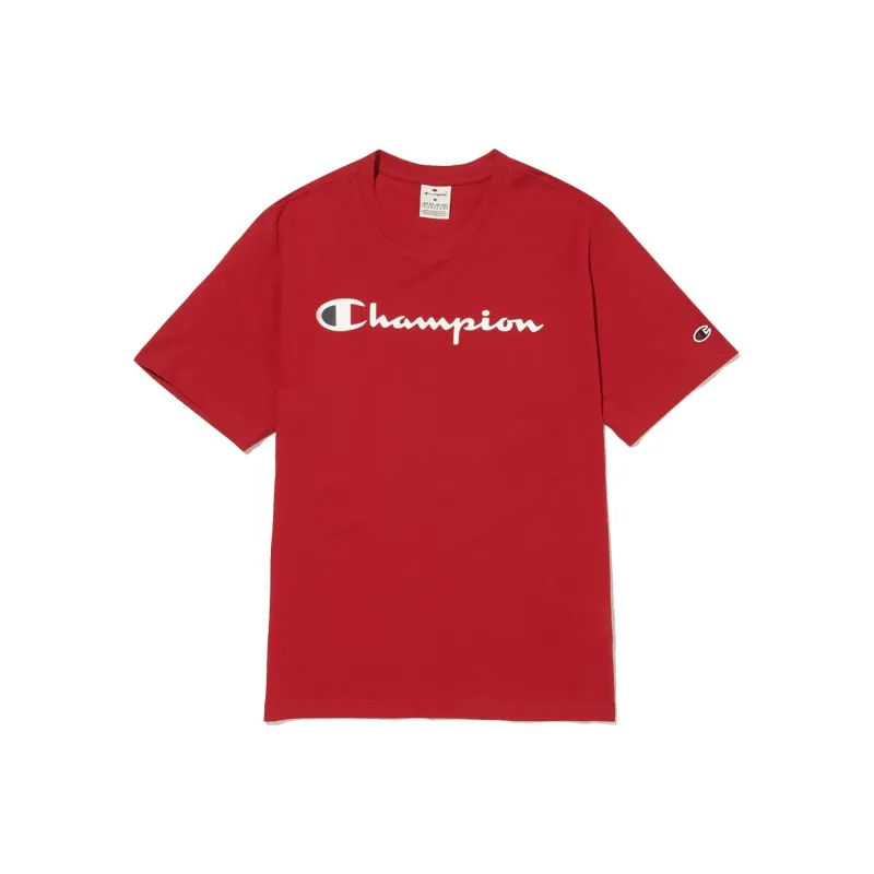 Champion T Shirts Unisex Red-0