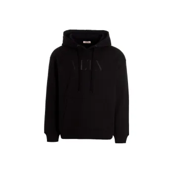 Valentino Vltn Logo Printed Drawstring Hoodie
