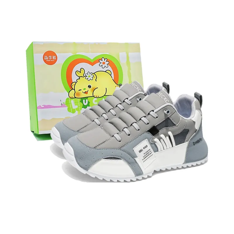 Budding Bear Anti-Slip And Wear-Resistant Lightweight Height Increasing Low-Top Casual Shoes Men's-6