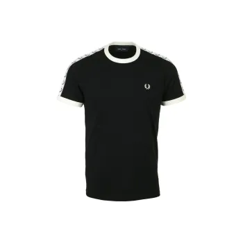 FRED PERRY Logo tape Cotton T shirt
