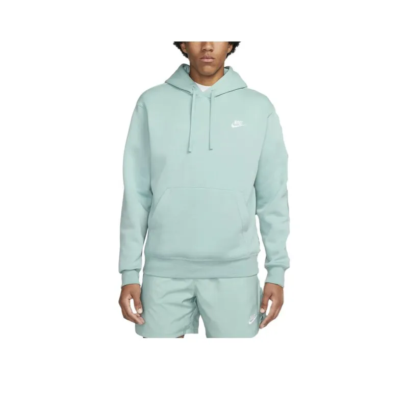 Nike Sportswear Club Fleece Pullover Hoodie Sweatshirt Unisex Green-0