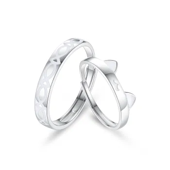 VOCK S999 Fine Silver Rings Unisex