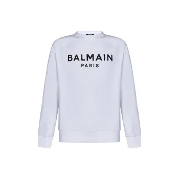 BALMAIN Logo Printed Crewneck Sweatshirt