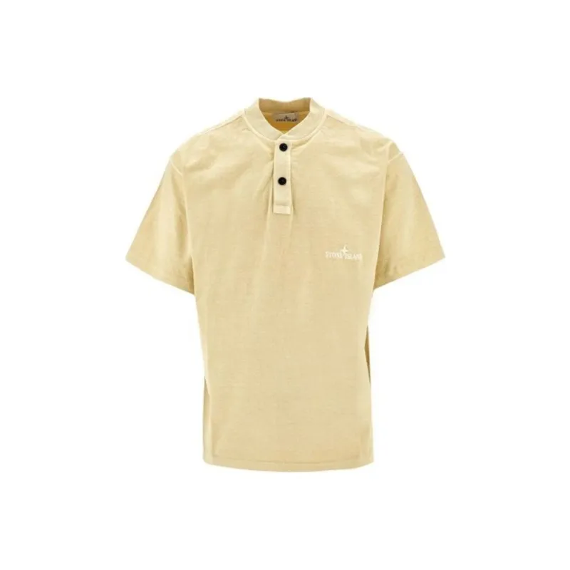 STONE ISLAND T Shirt Men's Light Yellow-0
