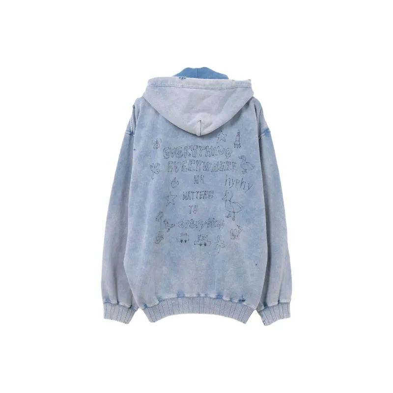 Maison Mihara Yasuhiro Bleached Smiley Face print Hoodie-1