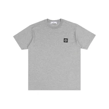 STONE ISLAND Logo Patch Crewneck T Shirt