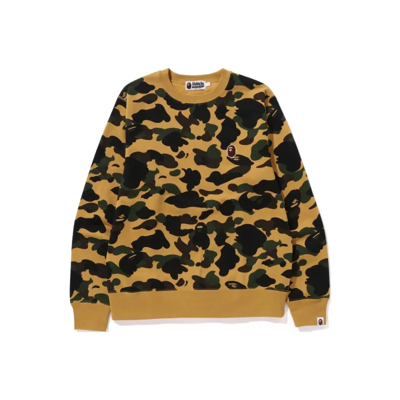 A BATHING APE 1st Camo Crew Neck-1