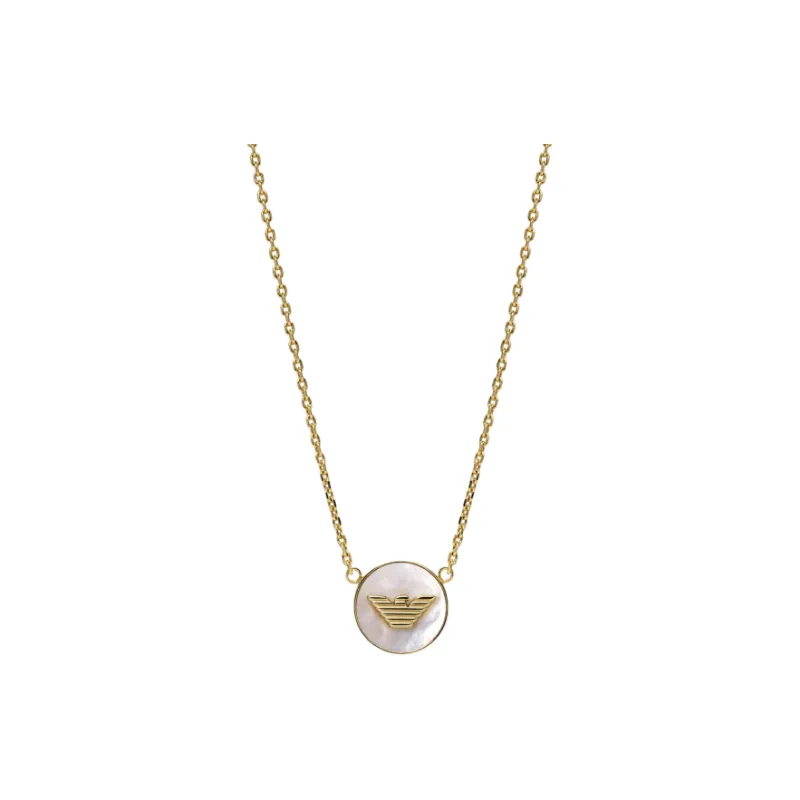 EMPORIO ARMANI Mother Of Pearl Necklaces Women's Gold-2