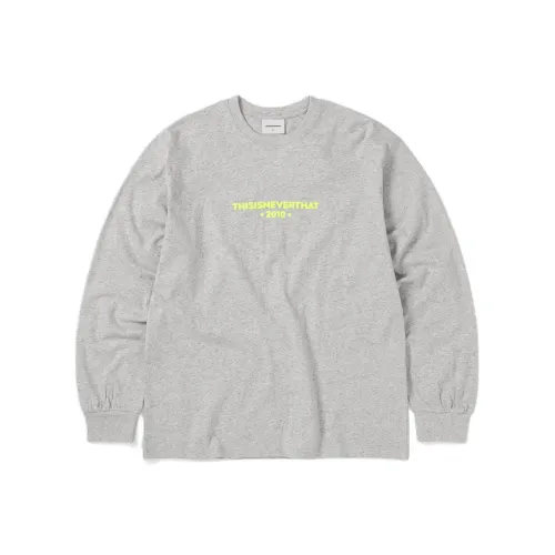 Thisisneverthat FW24 R Logo L/S Tee T black Unisex Gray