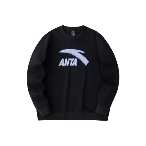 Anta Life Collection Sweatshirt Unisex Basic Black-Purple