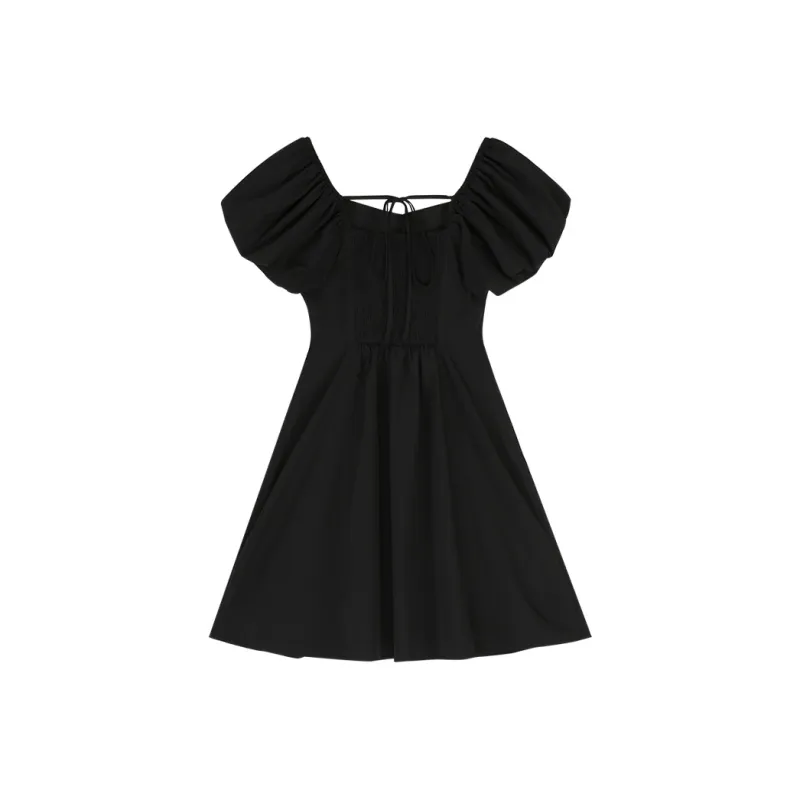 CIVICERA Short Sleeved Dress Women's Black-1