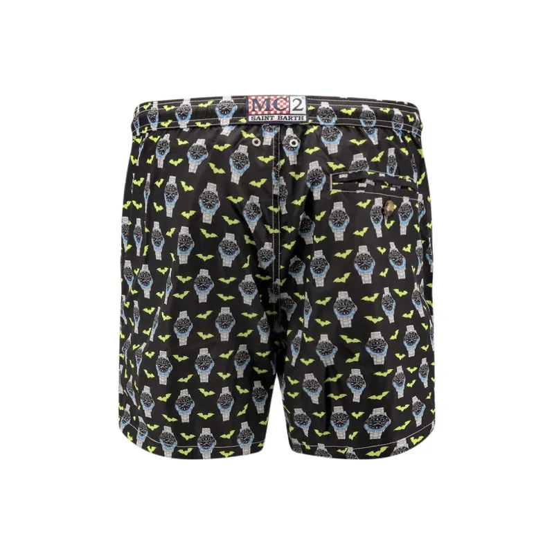 MC2 Saint Barth Graphic Printed Drawstring Swim Shorts-1
