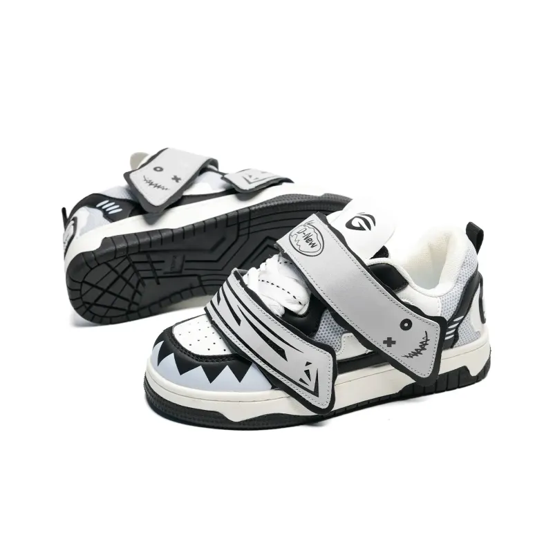 Circle Small Coverage Wear Resistant Lightweight Low Top Skateboard Shoes Unisex-16