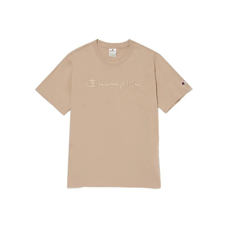 Champion T Shirt Unisex Dark Beige-0