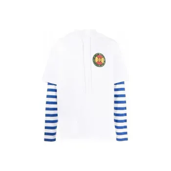 Marcelo Burlon Layered Logo print Hoodie