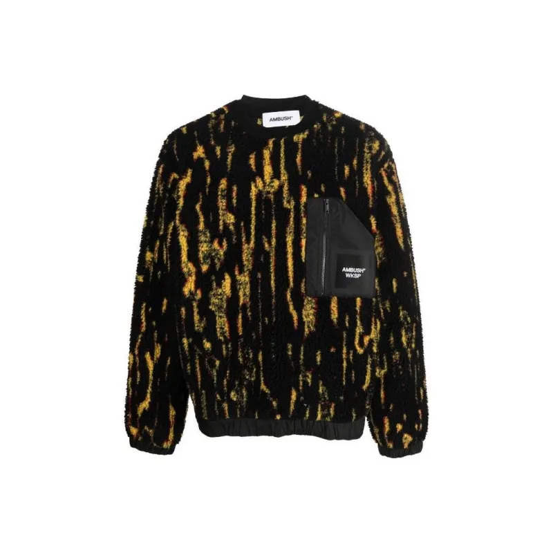 AMBUSH Teddy Jacquard Crewneck Sweatshirt-0