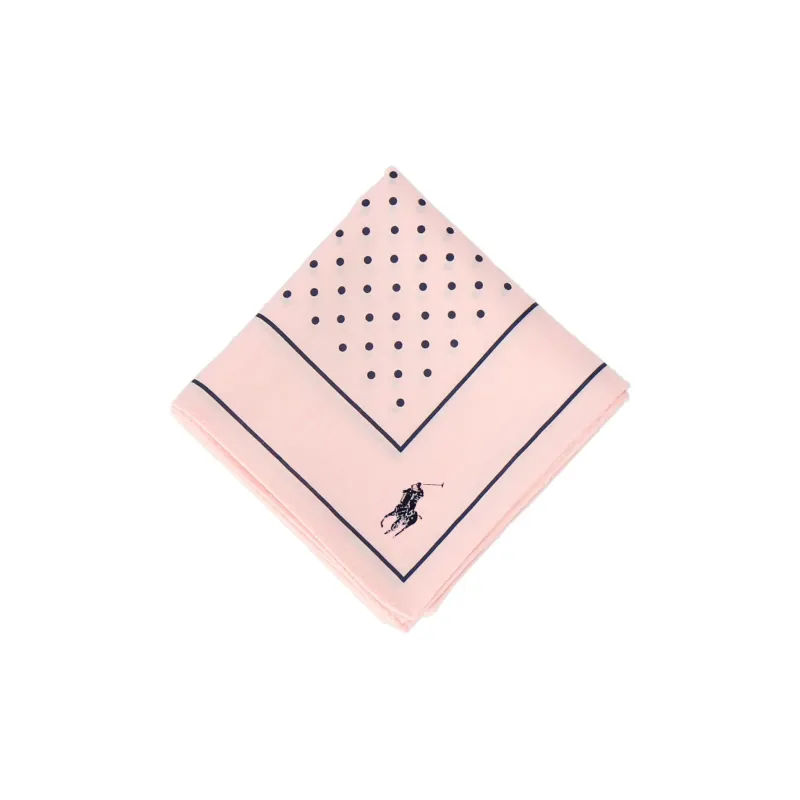 Ralph Lauren Cotton Silk Scarves Unisex Pink-1