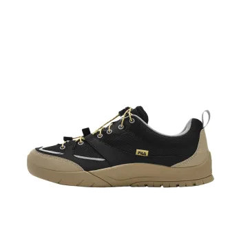 FILA Anti Slip Wear Resistant Low Top Casual Shoes Men's Black Gray Color