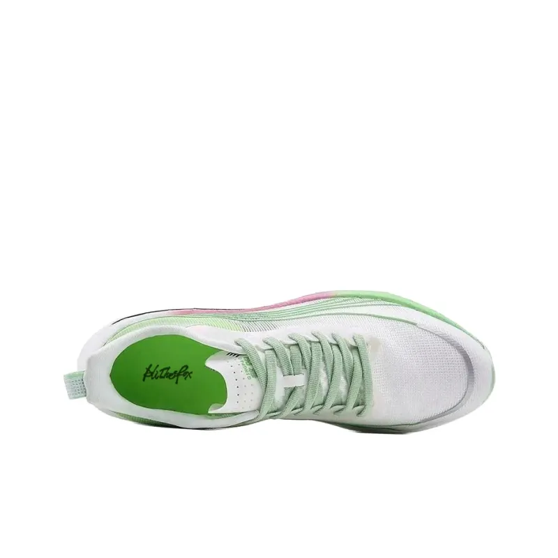ALI THE FOX Cushioned Wear Resistant Breathable Impact Resistant Lightweight Low Top Running Shoes Men's White Purple-8