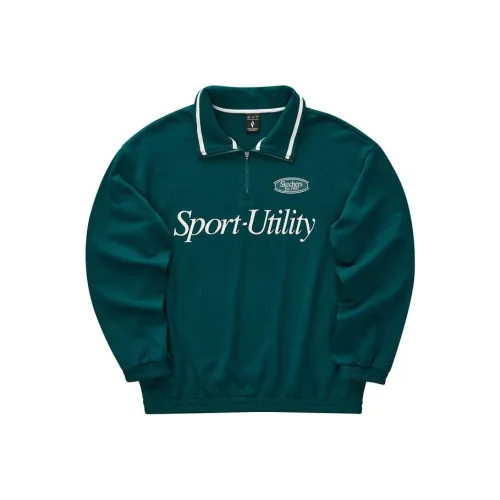 Skechers Colorful Sweatshirt Unisex Deep Sea Green