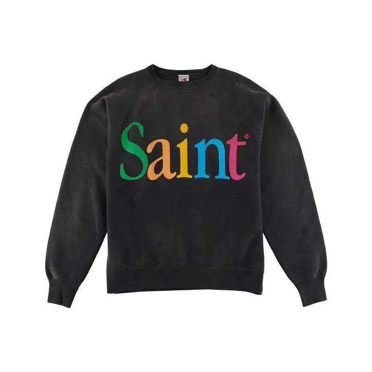 SAINT Mxxxxxx Colorful Saint Crewneck Sweatshirt-0