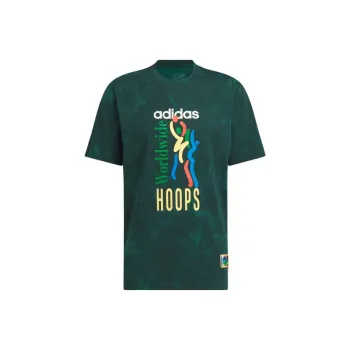 Adidas Free Shipping With AdiClub Worldwide Hoops Graphic Tee