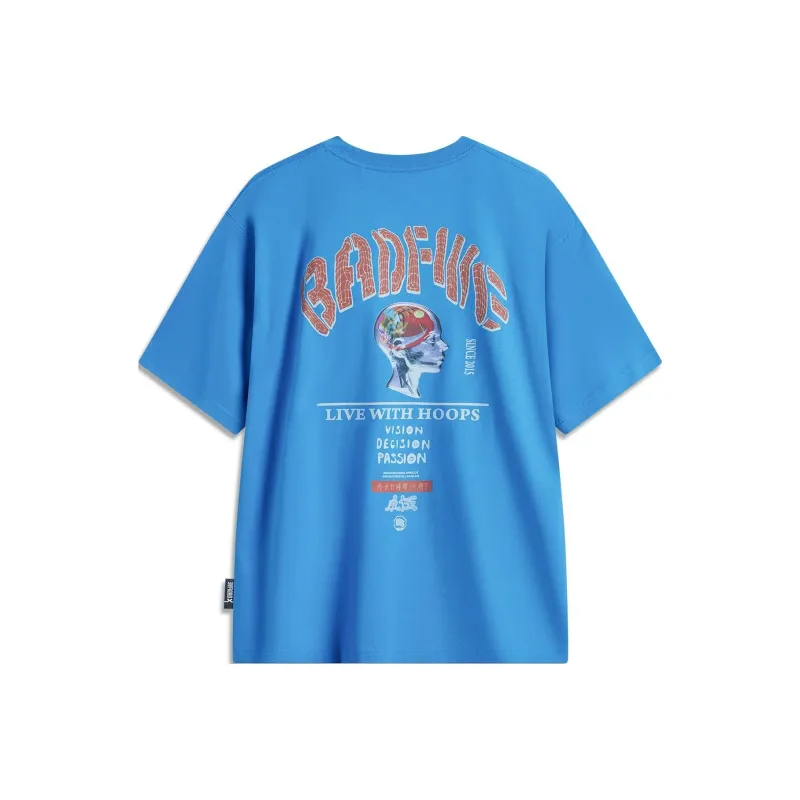 LiNing Badfive 1 T Shirt Men Interstellar Blue-0