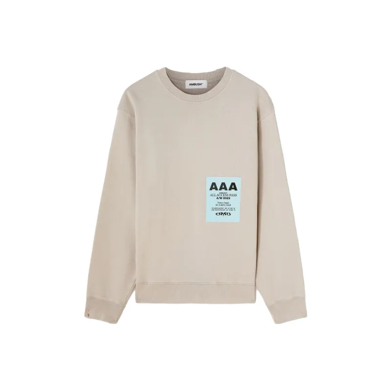 AMBUSH Logo Patch Crewneck Sweatshirt-0