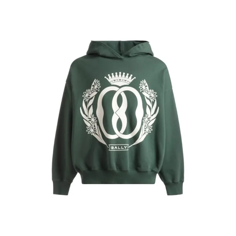 BALLY Sweatshirts Men Green-0